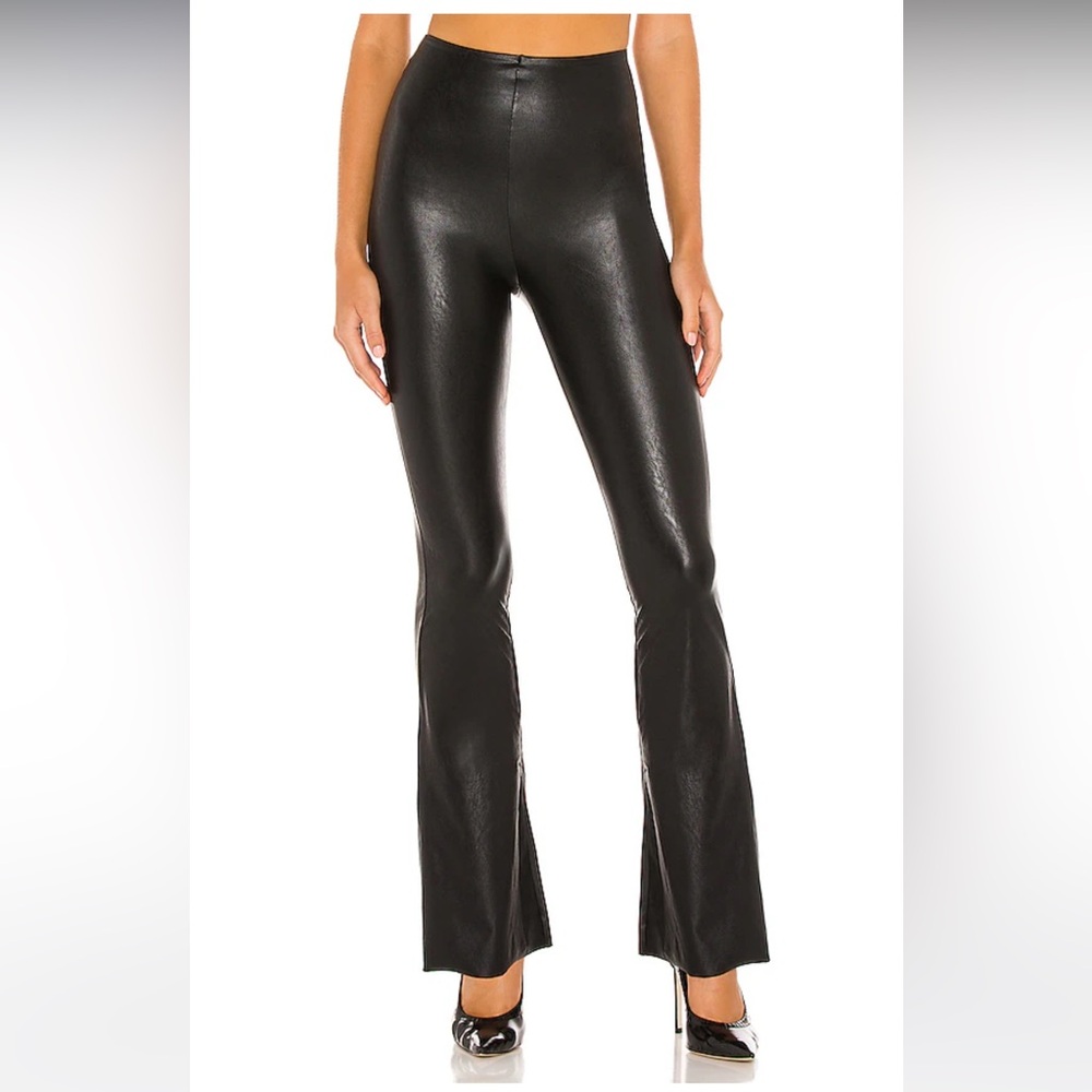 Commando Faux Leather Flared Pant in Black